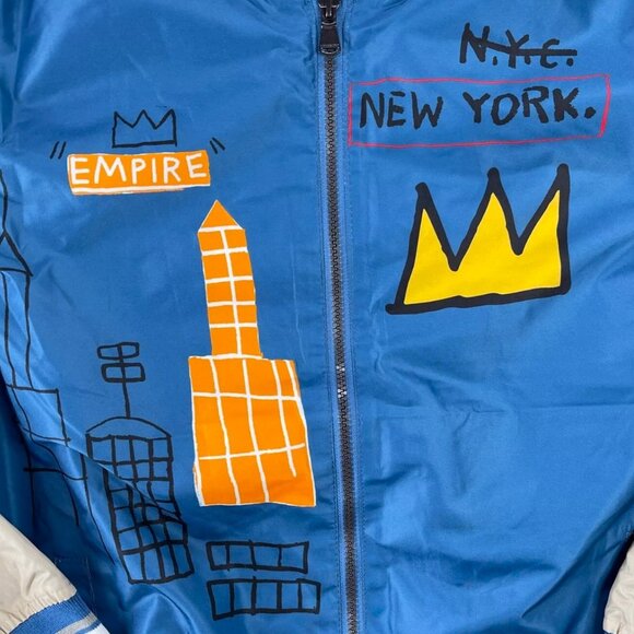 Jean-Michel Basquiat Graphic Art ( Size M ) Members Only Jacket / Windbreaker - Picture 8 of 10